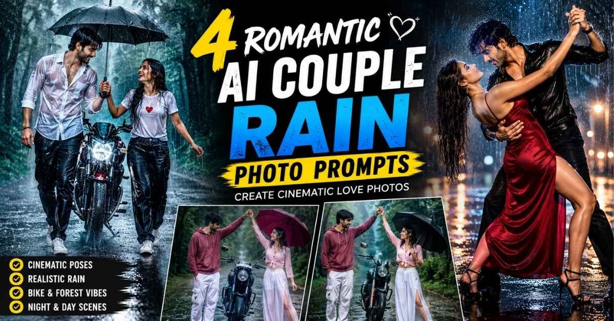 AI Couple Rain Photo Prompts